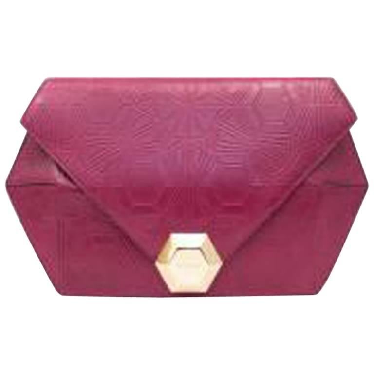 Matthew Williamson For Bvlgari Pink Clutch Bag For Sale