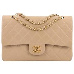 Chanel Vintage Classic Double Flap Bag Quilted Lambskin Mediumv 12