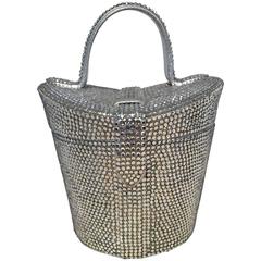 Judith Leiber Vintage Swarovski Crystal Basket Evening Bag 1