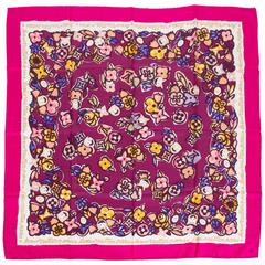 Limited Edition Louis Vuitton Silk Floral Scarf 3