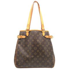 Louis Vuitton Batignolles Vertical Brown Monogram Canvas Shoulder Bag