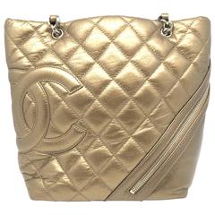 Chanel Copper Quilting Aged Calf Leather Silver Metal Shoulder Bag