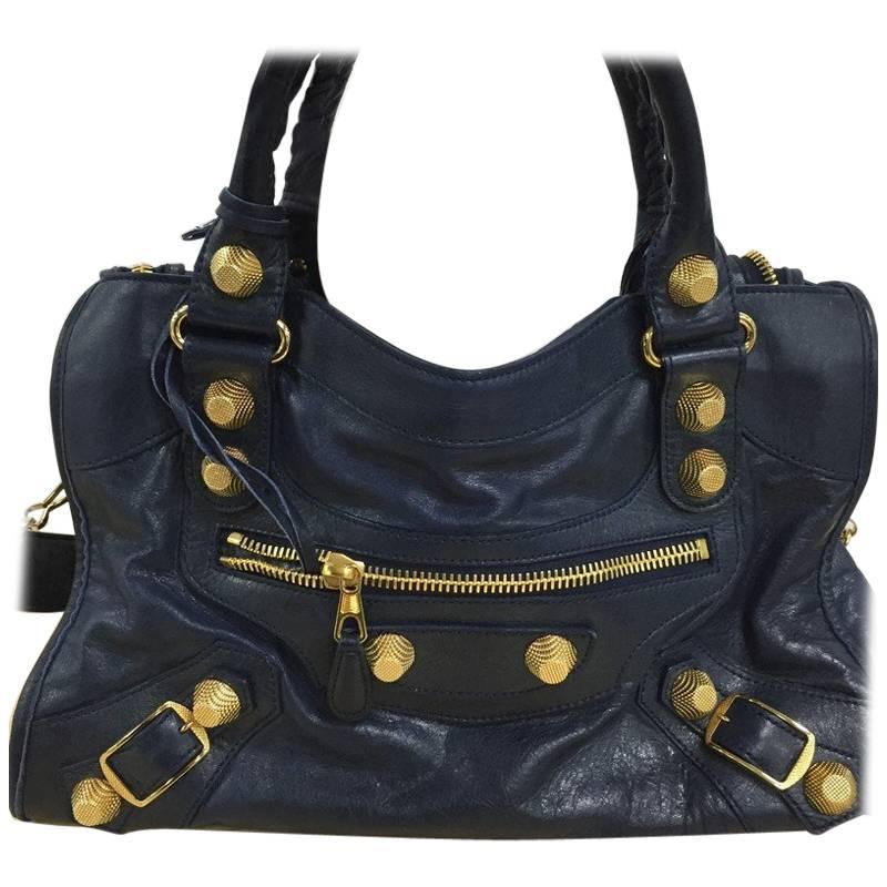 Balenciaga Part Time Giant Studs Handbag Leather at 1stDibs