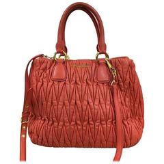 Miu Miu Convertible Tote Matelasse Leather Large 12