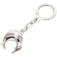 Louis Vuitton LV Cup Silver Kiwi Key Holder + Vinyl Case - 2003 Limited
