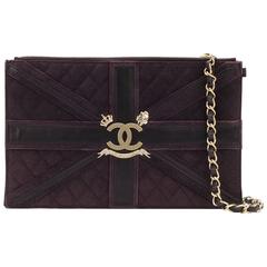 Chanel Purple Suede Union Jack Bag