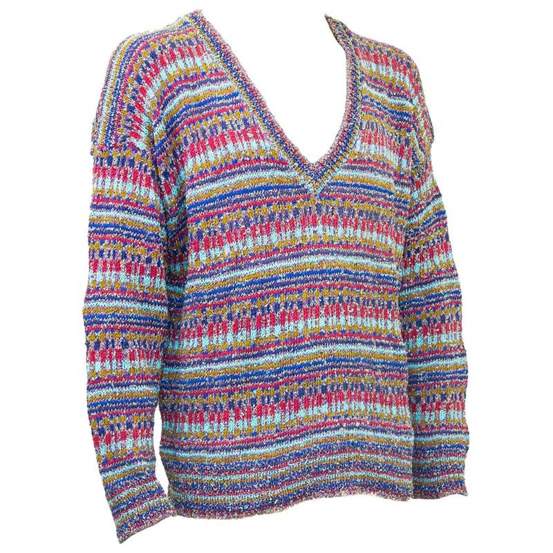 1960s early Missoni folkloric knit sweater at 1stDibs