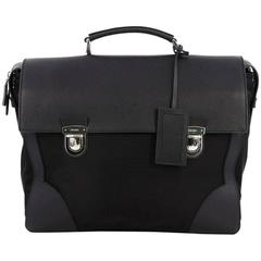 Prada Briefcase Tessuto and Saffiano Leather Large