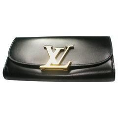  LOUIS VUITTON Box Calfskin Vivienne Duo LV Long Wallet Noir Black / BRAND NEW 