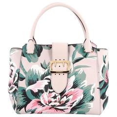 Burberry Buckle Tote Printed Leather Medium