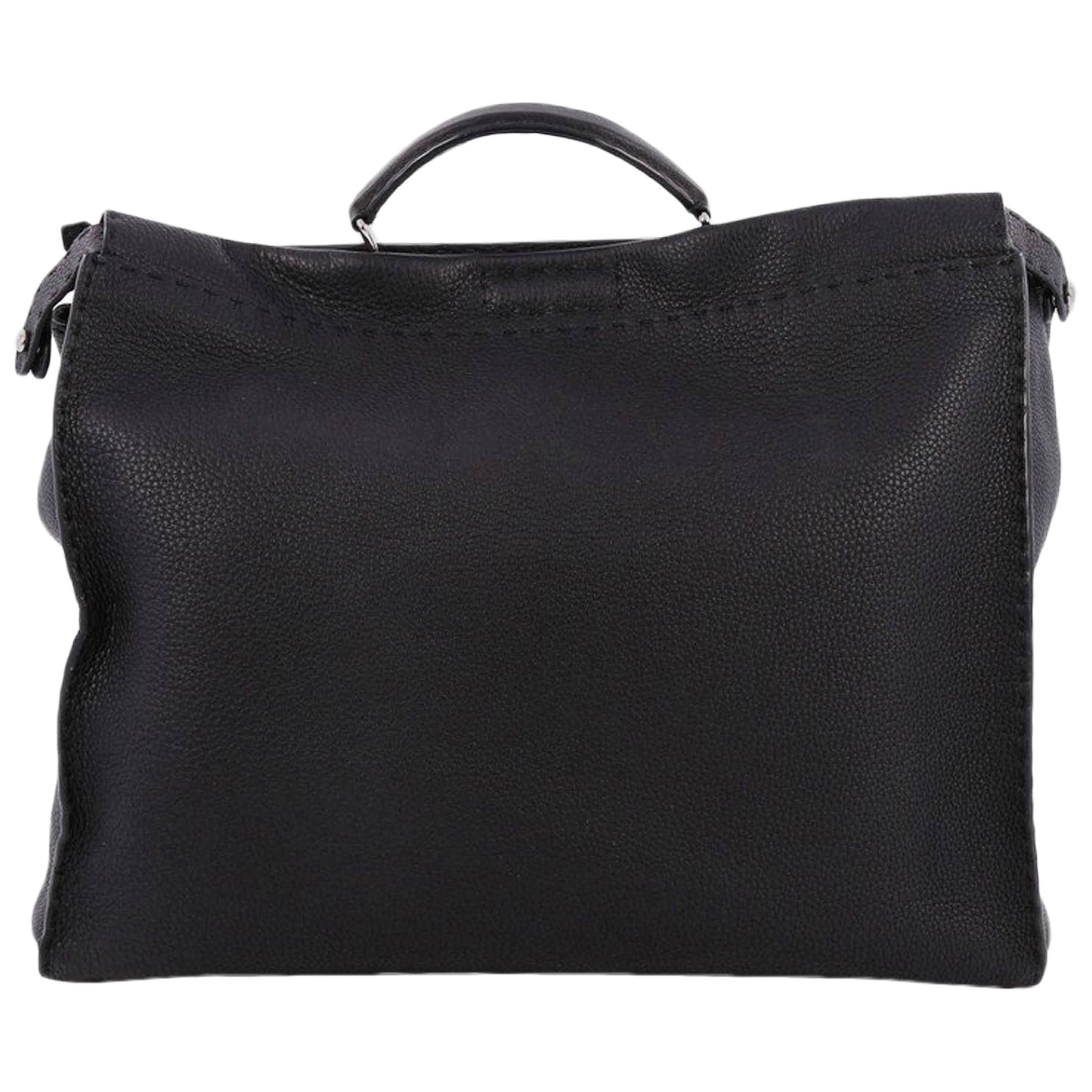 Fendi Selleria Peekaboo Monster Handbag Leather XL