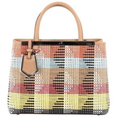 Fendi 2Jours Handbag Woven Raffia Petite