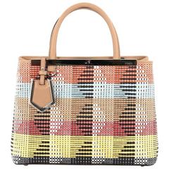 Fendi 2Jours Handbag Woven Raffia Petite