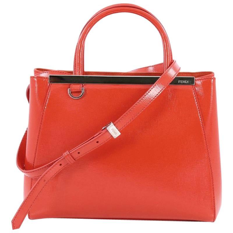 Fendi 2Jours Handbag Patent Petite