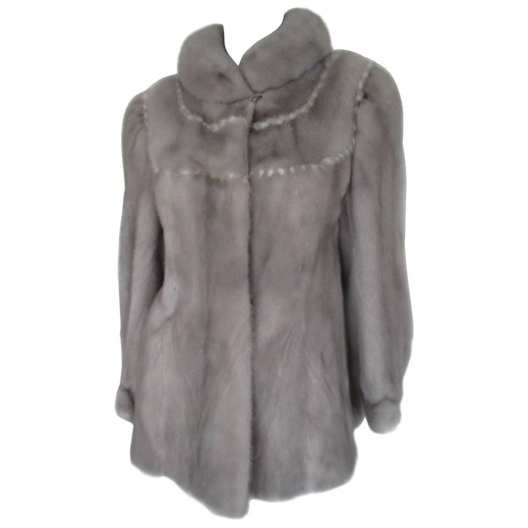 Saga Furs Soft Sapphire Mink Fur Jacket For Sale at 1stDibs | saga 