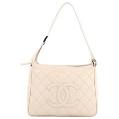 Chanel CC Timeless Pocket Shoulder Bag Quilted Caviar Medium