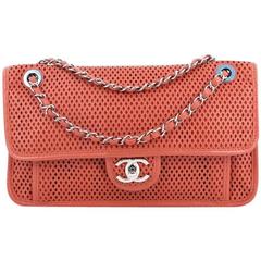 Chanel Up In The Air Flap Bag Perforated Leather Medium 9