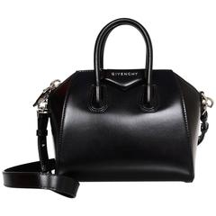 Givenchy Black Leather Mini Antigona Satchel Bag 8