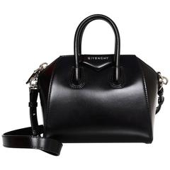 Givenchy Black Leather Mini Antigona Satchel Bag