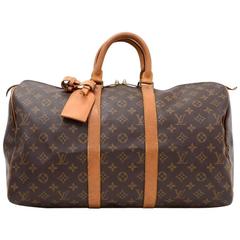 Louis Vuitton Keepall 45 Monogram Canvas Duffle Travel Bag 3