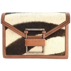 Vintage Ralph Lauren Ponyhaar Leder Clutch