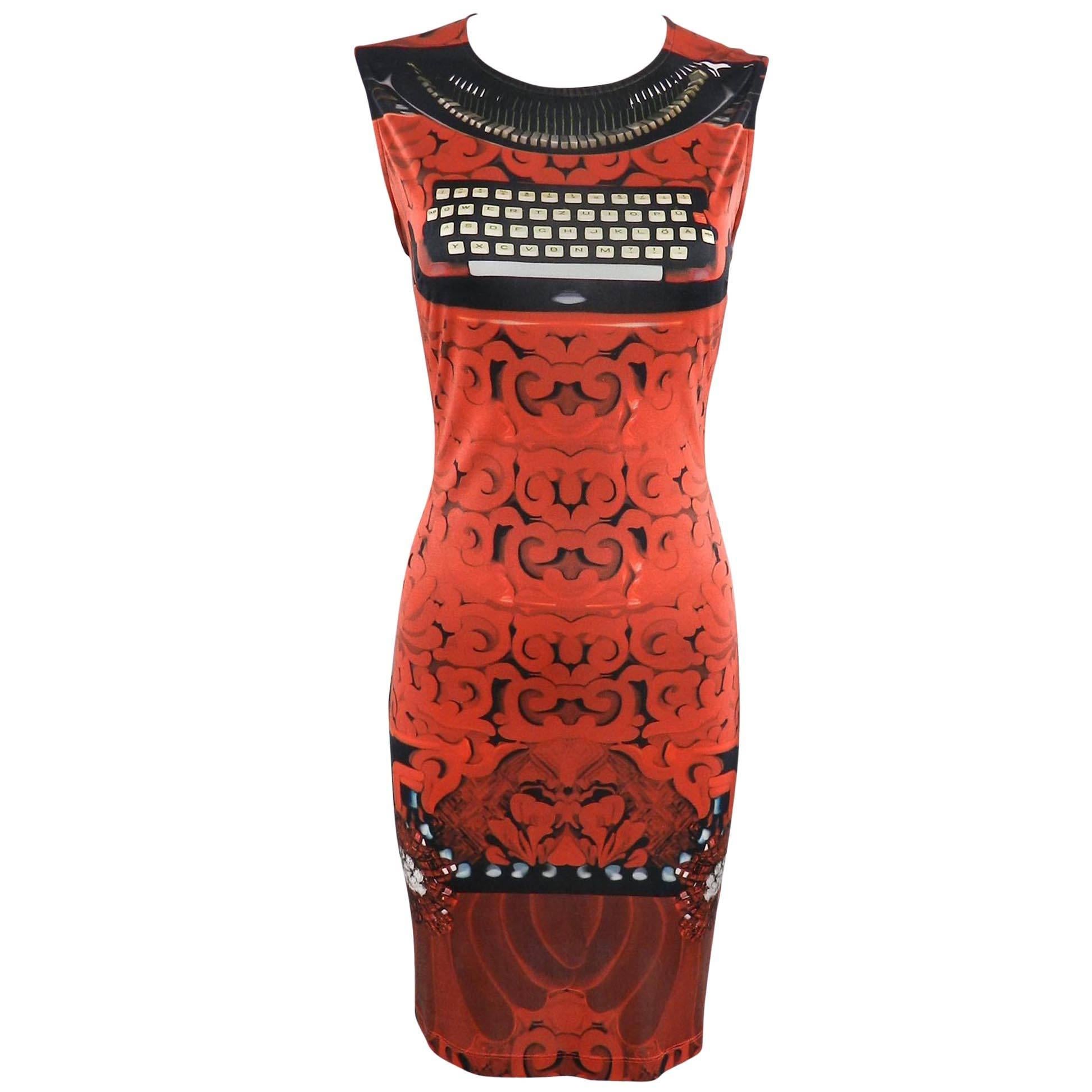 Mary Katrantzou Silk Jersey Typewriter Dress