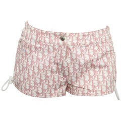 John Galliano for Christian Dior Pink Trotter Logo shorts