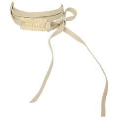 Extremely rare Christian Dior by John Galliano "Chris 1947" Leather Choker 11