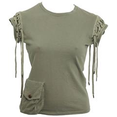 Christian Dior Army Green T-Shirt 6