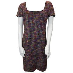 Moschino Multicolor Tweed Sheath Dress 7