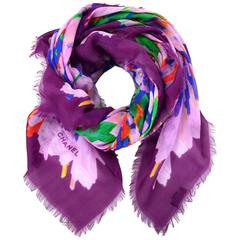 Chanel NEW WITH TAGS 2017 Multicolor Cashmere Scarf rt. $1,100 8