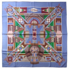 RARE Hermès L'Art Indien des Plaines scarf silk twill 90 cm / BRAND NEW