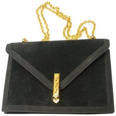 FANTASTIC Hermes Alcazar bag Black Suede with black Lambskin / Collector piece