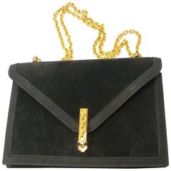 FANTASTIC Hermes Alcazar bag Black Suede with black Lambskin / Collector piece 1