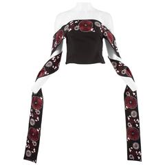 Alexander McQueen Spring-Summer 2001 embroidered bustier 11