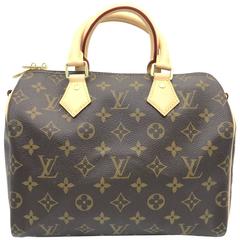 Louis Vuitton Speedy 25 Bandouliere Brown Monogram Satchel Bag