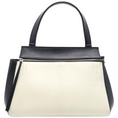 Celine Edge Black/White Calfskin Leather Shoulder Bag