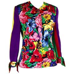 1990s Versus Gianni Versace Multicolor Floral jacket 11