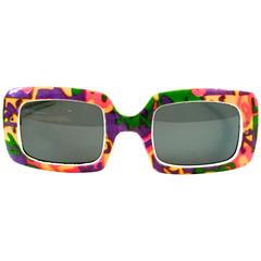 Mod 1960's Sunglasses - Psychadelic Design 12