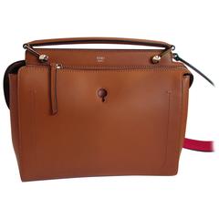 Fendi Calf Skin Tan Handbag 6