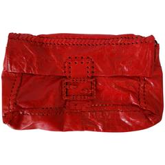Fendi Jumbo Baguette 'Biscotti' Bag Clutch Messenger 7