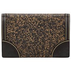 Prada Black Leather Clutch 3