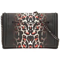 Alexander Mcqueen Black Leopard Print Gradient PVC Chain Shoulder Bag 8