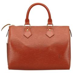 Louis Vuitton Brown Epi Speedy 25 4