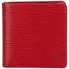 Louis Vuitton Red Epi Wallet 5