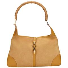 Gucci Brown Suede Bamboo New Jackie 3