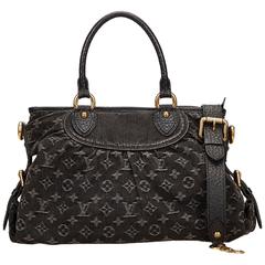 Louis Vuitton Black Mini Lin Neo Cabby MM 9