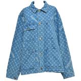 Parka Louis Vuitton x Supreme Blue size 48 FR in Cotton - 37513517
