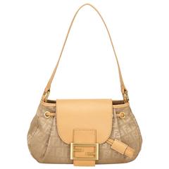Fendi Brown Jacquard Zucchino Shoulder Bag 10