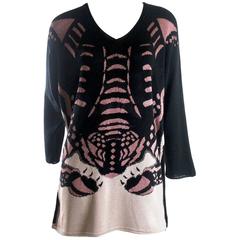 Krizia Maglia Silk, Cotton and Viscose Tiger Sweater 7